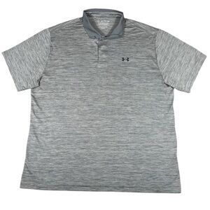 Under Armour The Playoff Polo Loose Men’s Grey Performance Golf Polo Shirt 3XL